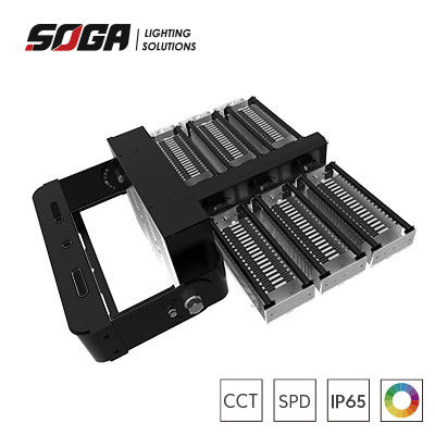 comprare Gary o nero Color di alloggiamento robusto IP66 LED luci da stadio con apparecchiature flessibili e scatola del conducente staccabile online manufacture